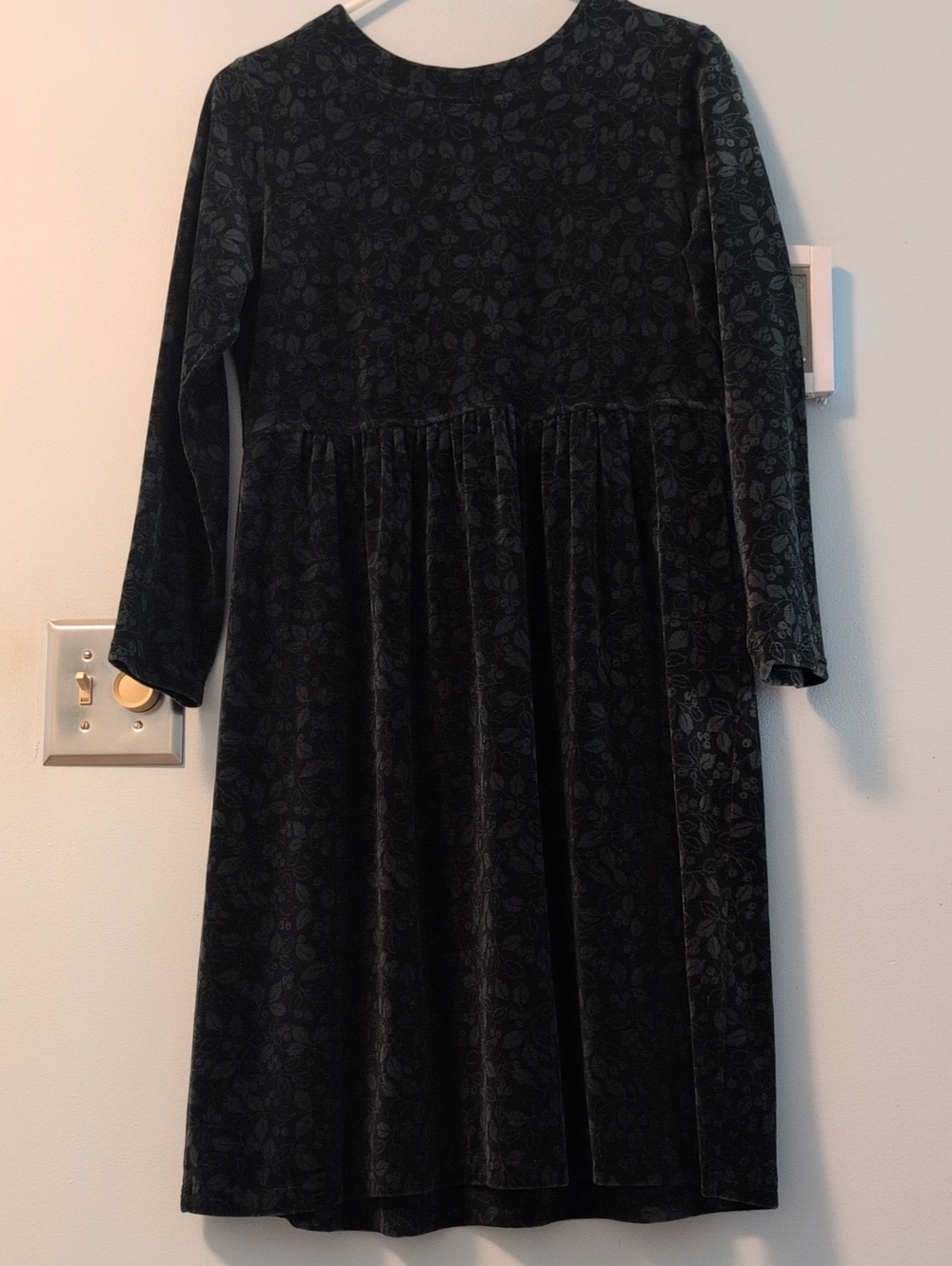 Velvet Velour Babydoll Dress